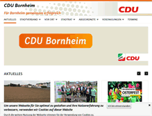 Tablet Screenshot of cdu-bornheim.de